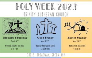 Holy week schedule